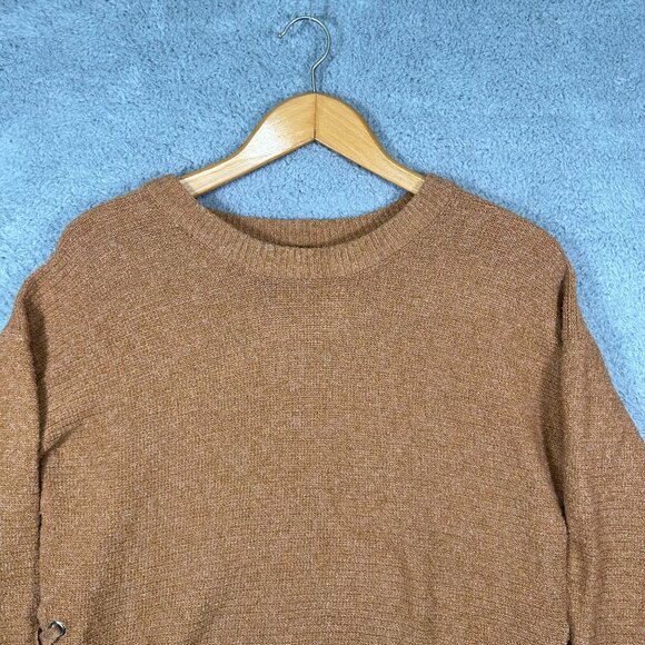 SO Goods For Life‎ Women sweater Mustard Causal Pullover Medium Long Sleeve Crew - Picture 3 of 11